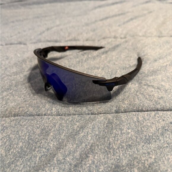 Oakley Encoder Sunglasses Prizm Sapphire Lens Black Frame - Picture 2 of 5